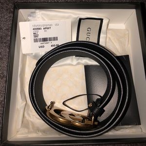 gucci belt moon nero